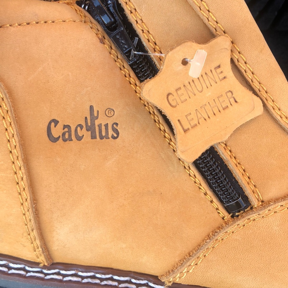 Cactus Leather Work Boots - Picture 3 of 5